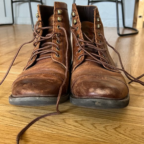 Eastland Mens High Fidelity Toe Cap Boots - Color Brown - Size 10D - Picture 9 of 9